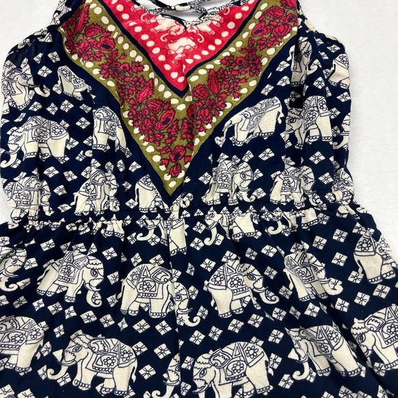 Angie brand elephant print romper size S - Picture 4 of 9
